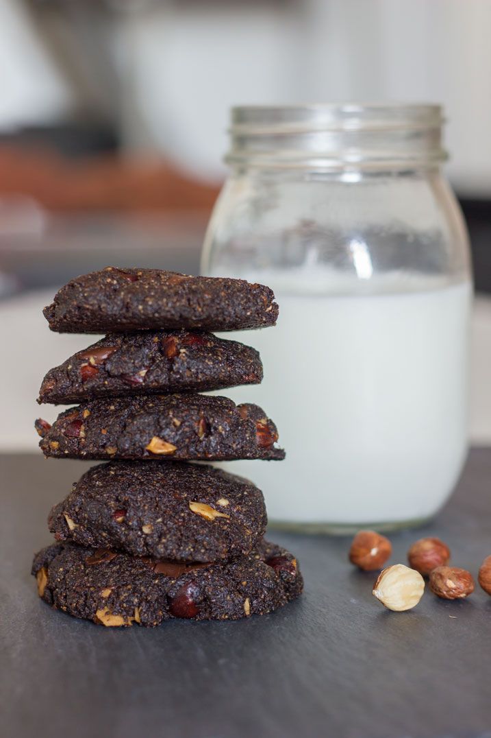 Uimodståelige nutellacookies med ekstra hasselnødder og chokolade