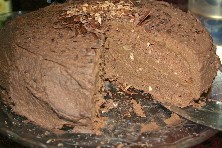 Chokoladet chokoladelagkage