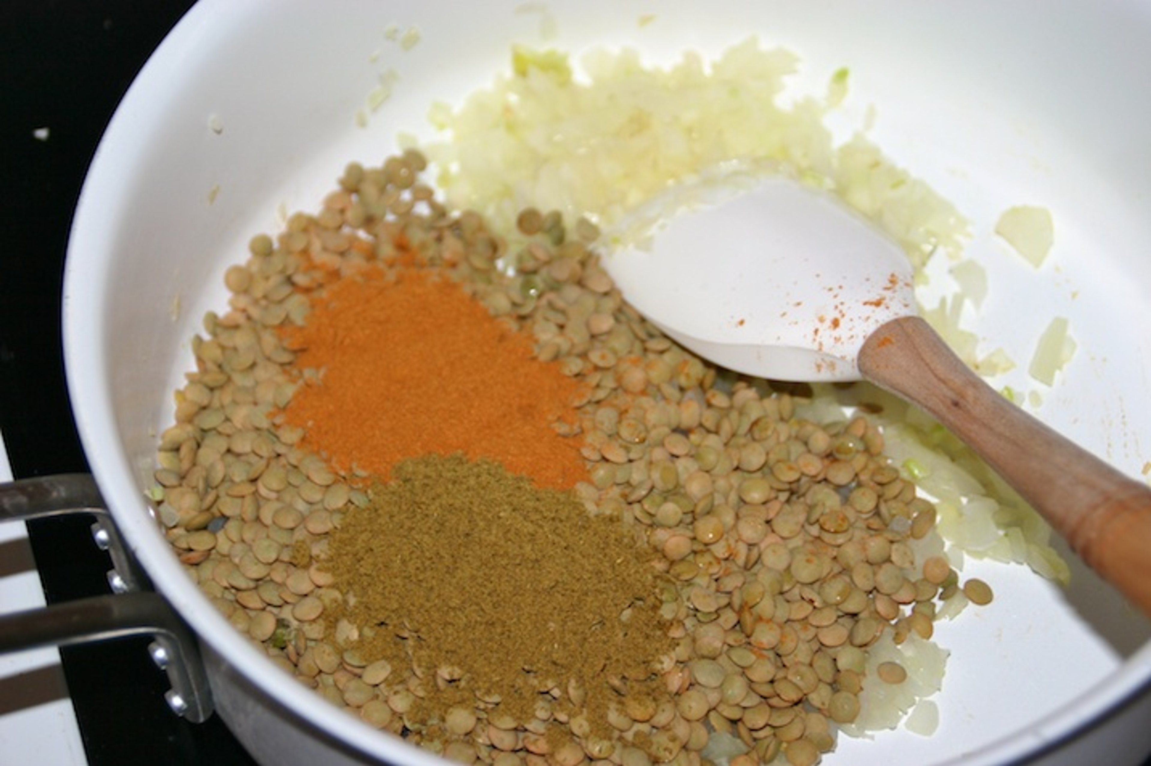 Tacos med vegetarisk linsefyld