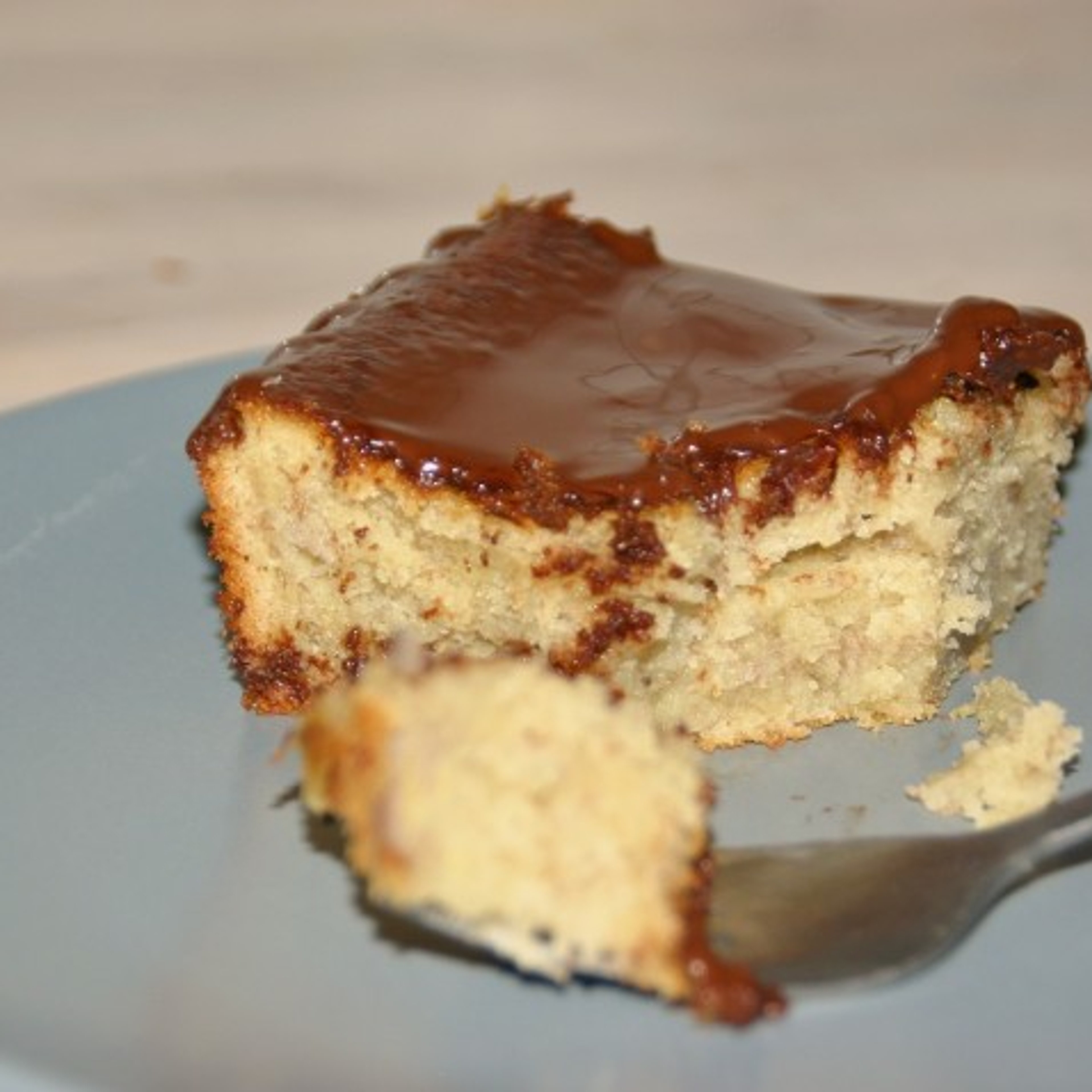 Banankage med chokolade