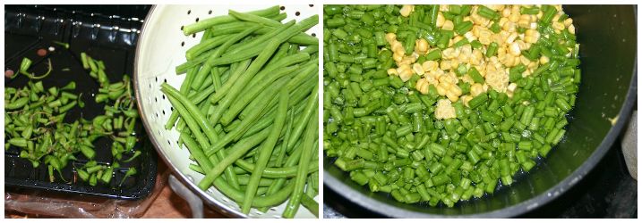 Speltsalat med grønne bønner, friske majs og feta