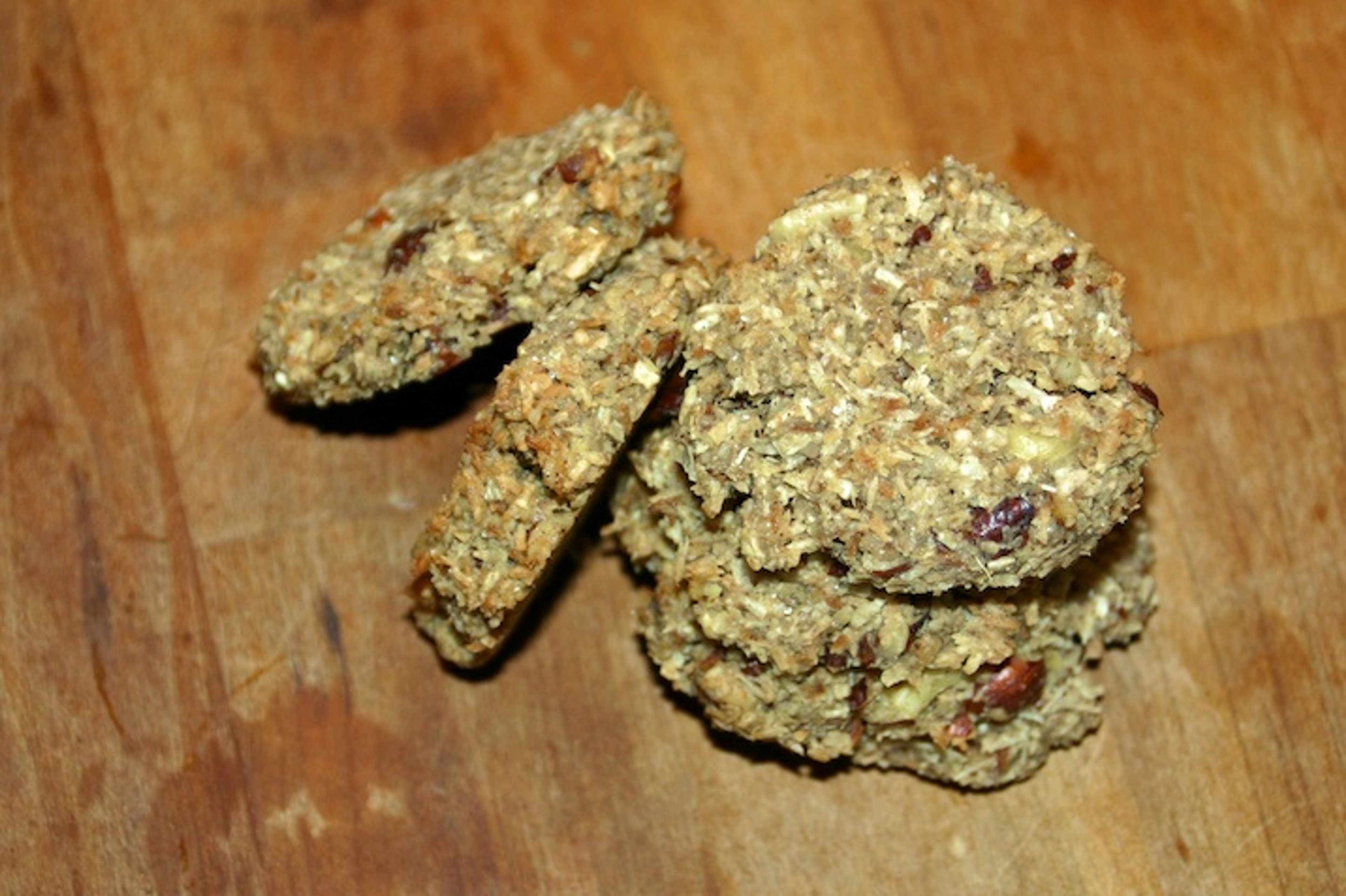 Vaniljecookies med kokos, nødder og solsikkekerner