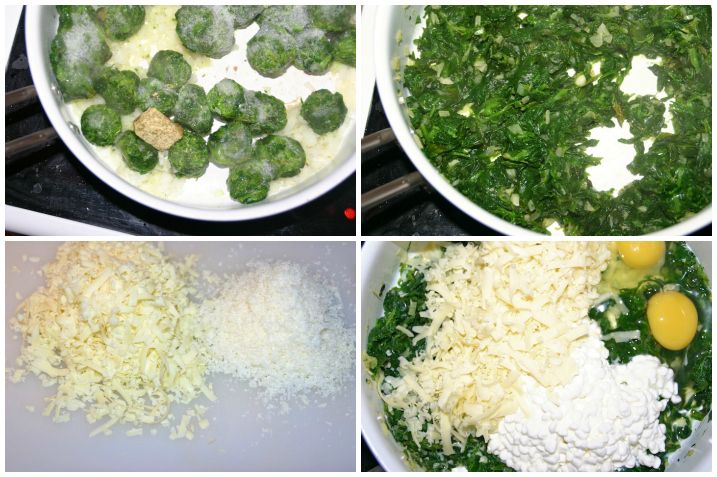 Spinatlasagne med tre slags ost