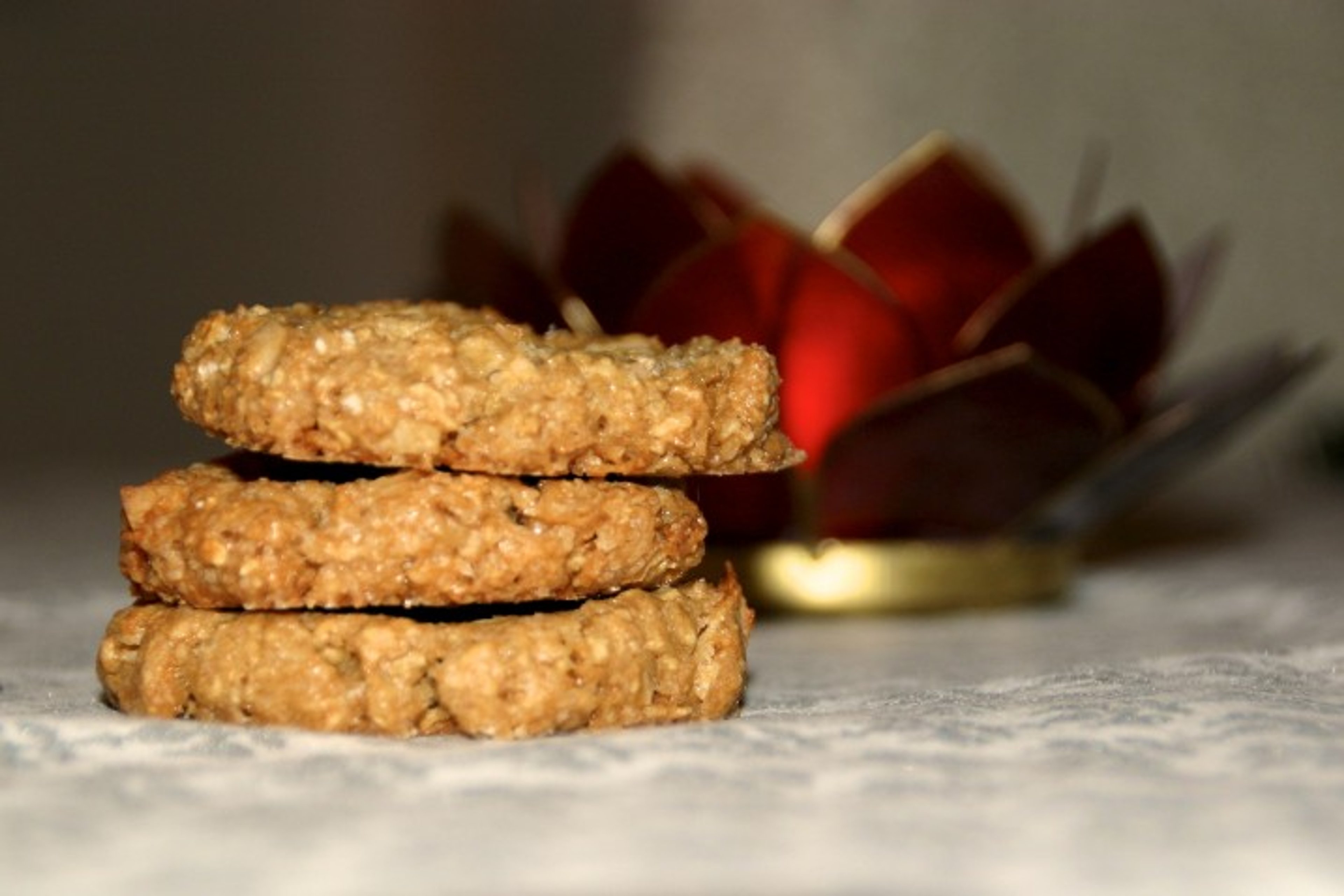 Cookies med havregryn, kokos og sirup