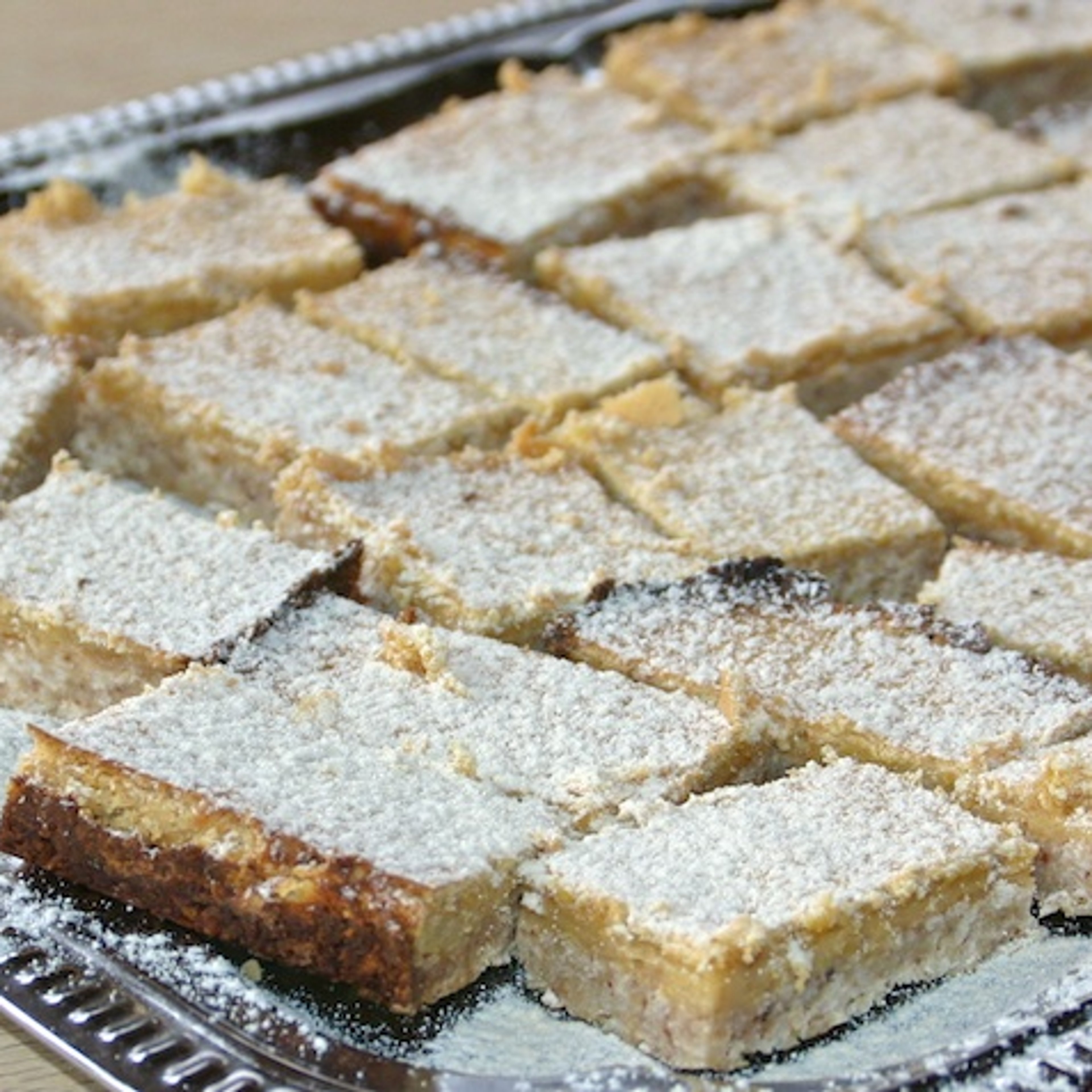 Citronsnitter med kokosbund