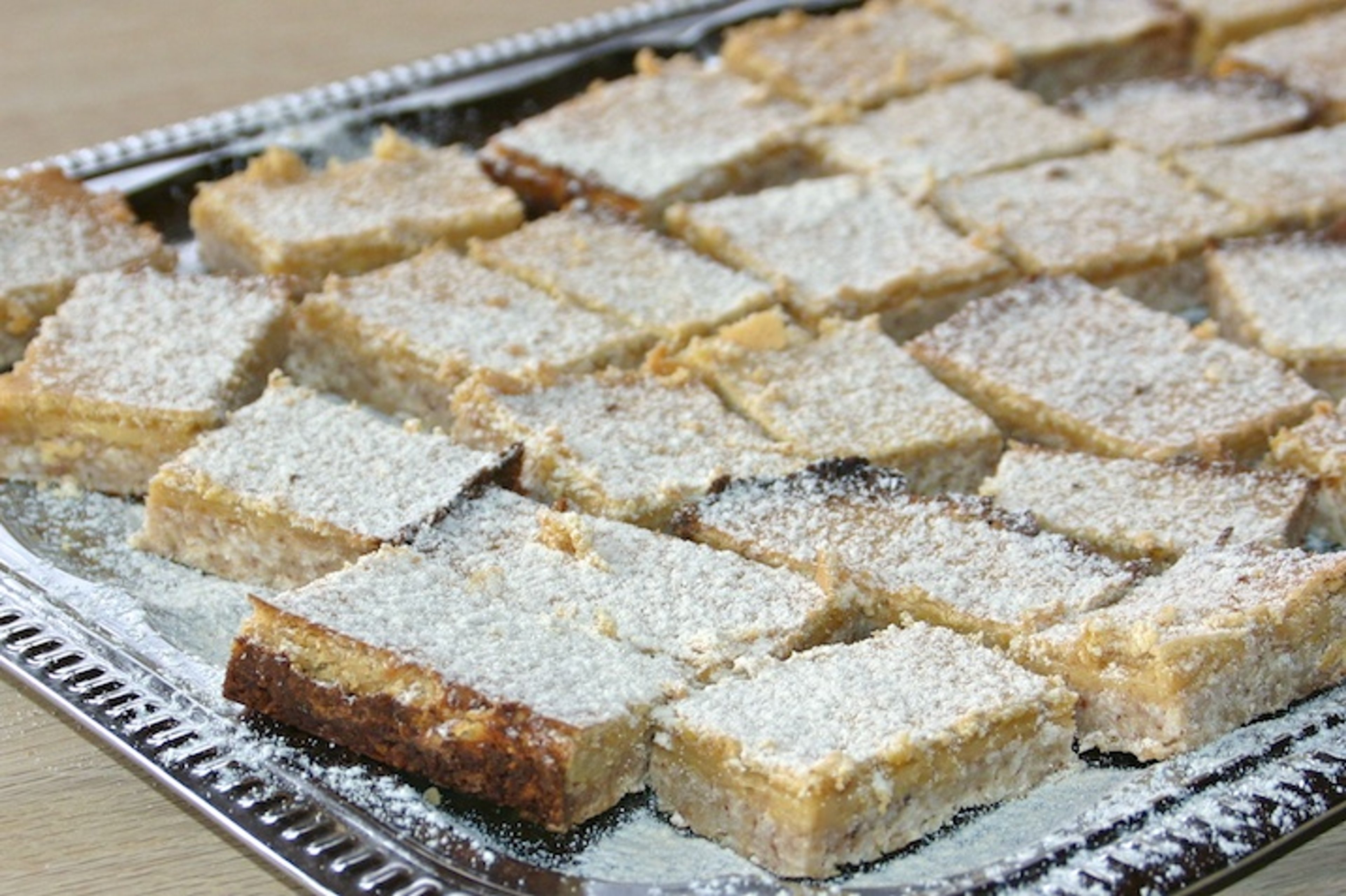 Citronsnitter med kokosbund