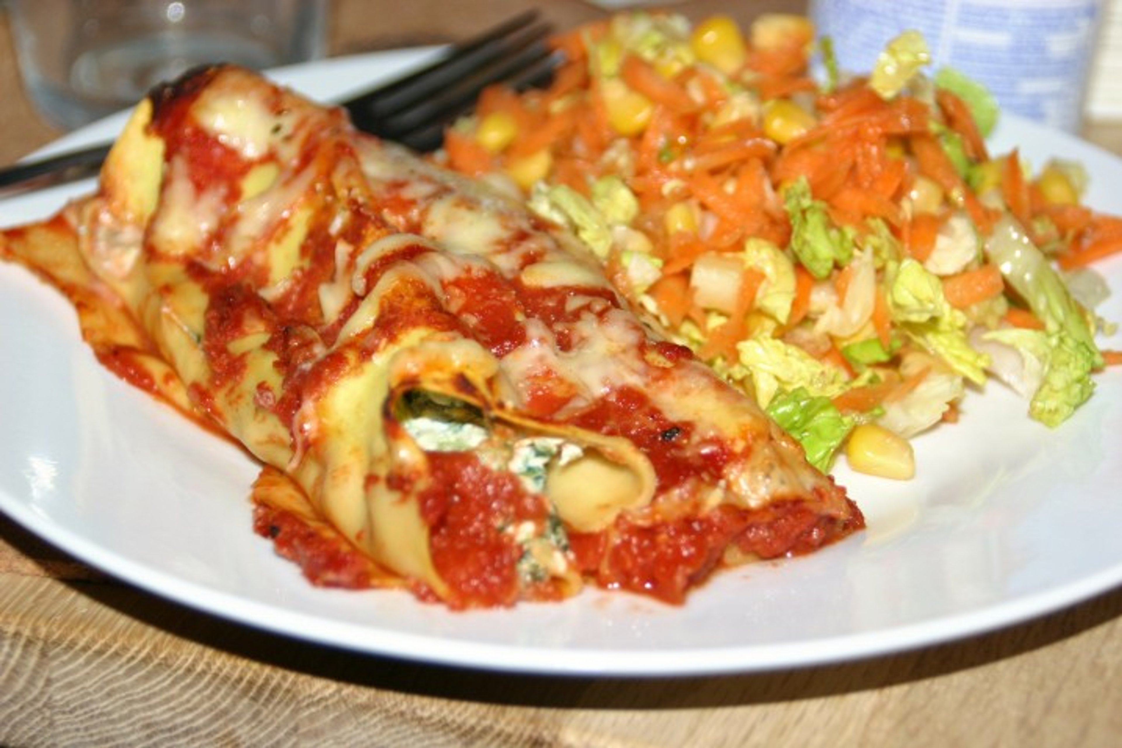 Cannelloni med ricotta og spinat