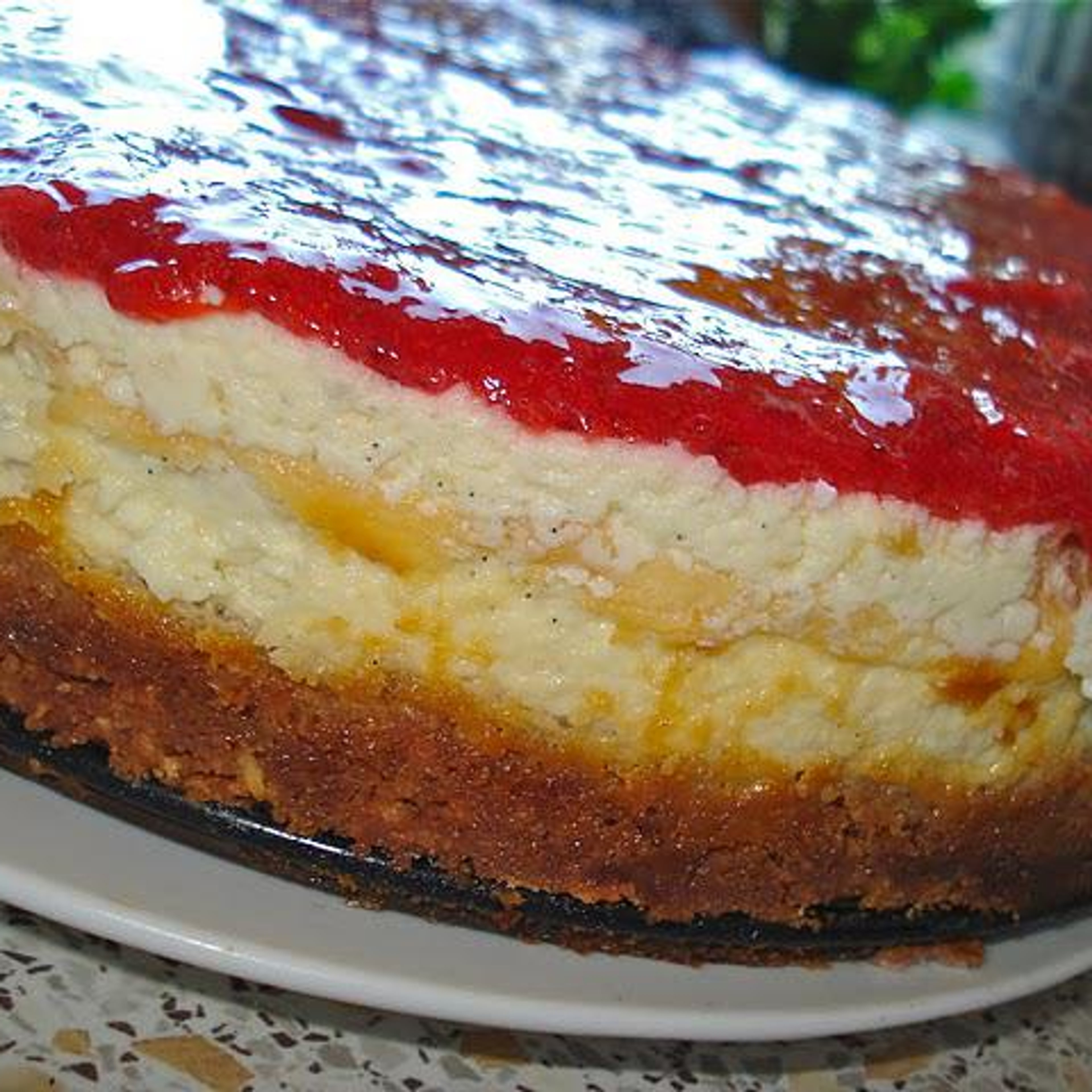 Cheesecake med jordbærtopping