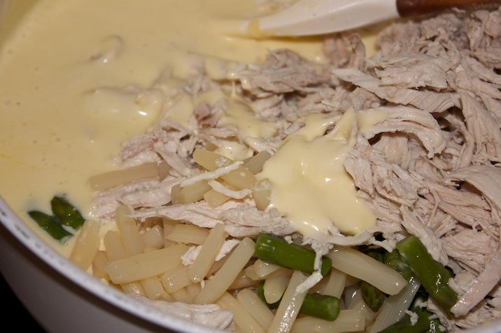 Tarteletter med kylling samt grønne og hvide asparges (LCHF)