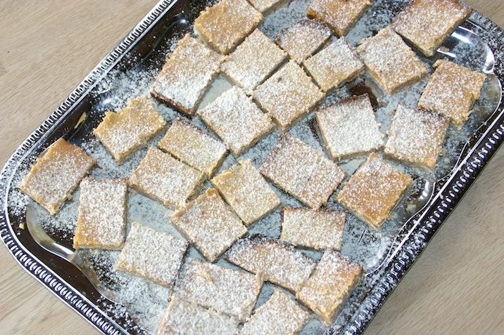 Citronsnitter med kokosbund