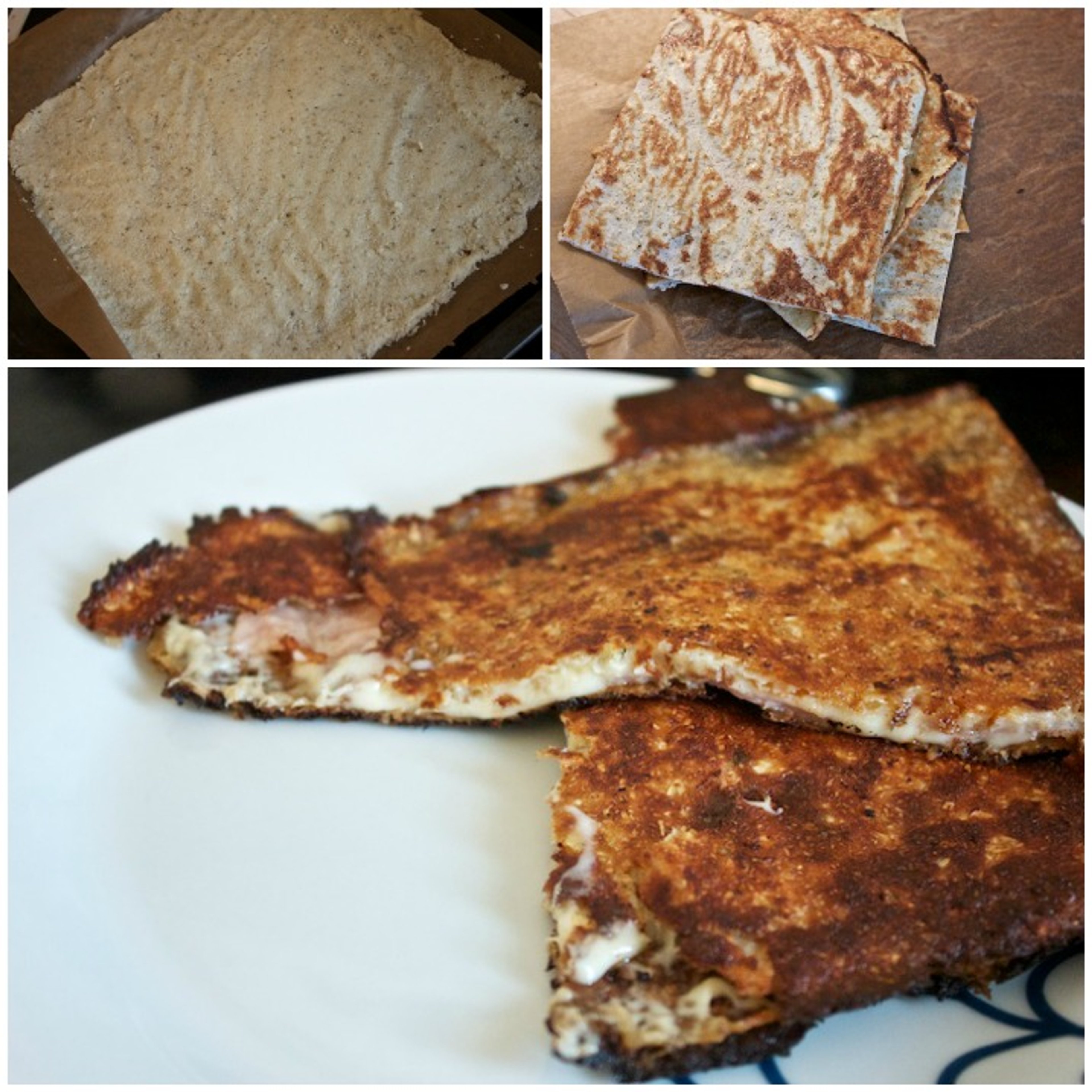 Croque Madame - blomkålsbrød