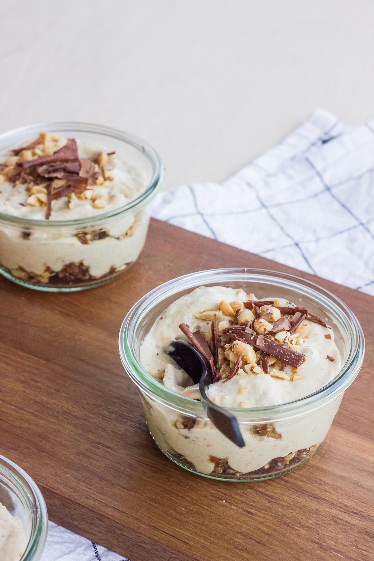 Peanutbutter 'nana cheesecakes