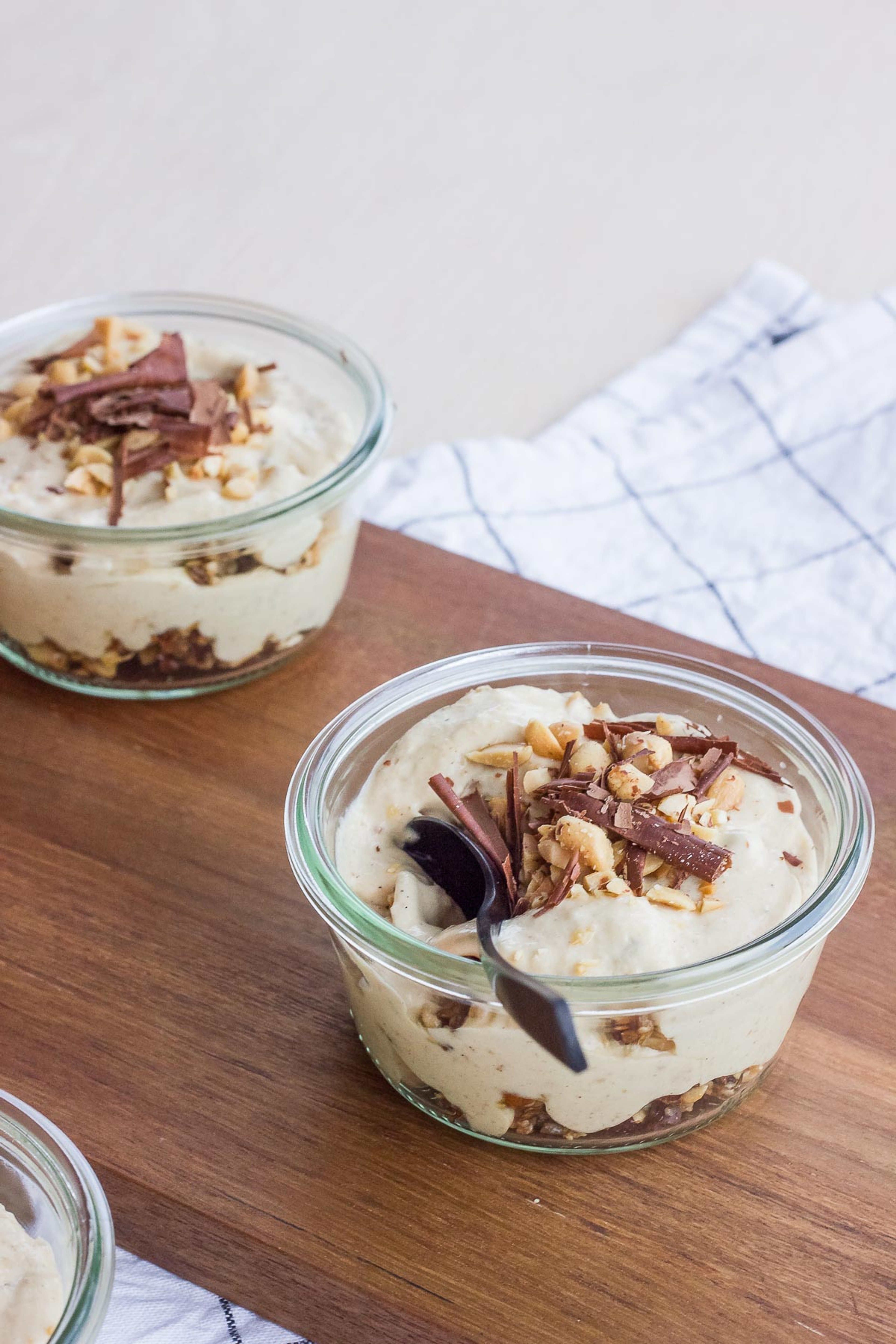Peanutbutter 'nana cheesecakes