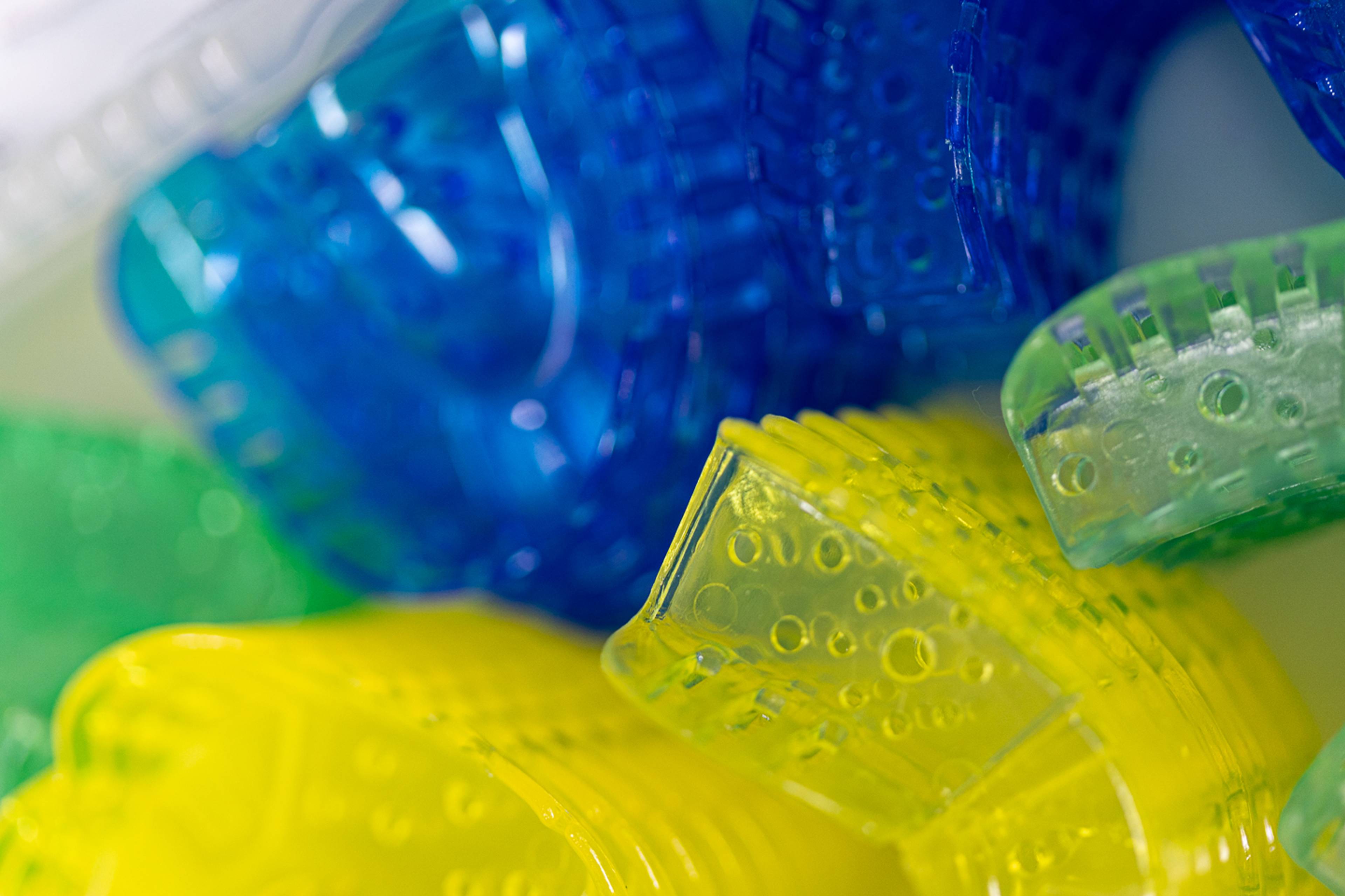 A close-up photo of a range of sports guards