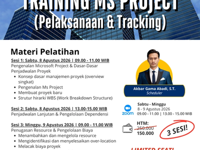 TRAINING MS PROJECT: Pelaksanaan & Tracking