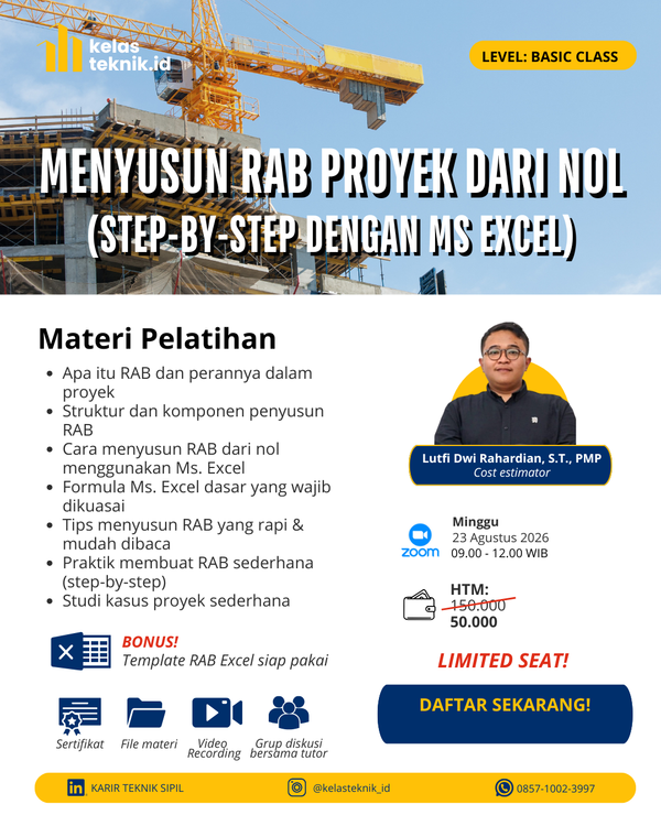 Menyusun RAB Proyek Dari Nol: Step-by-step dengan Ms. Excel