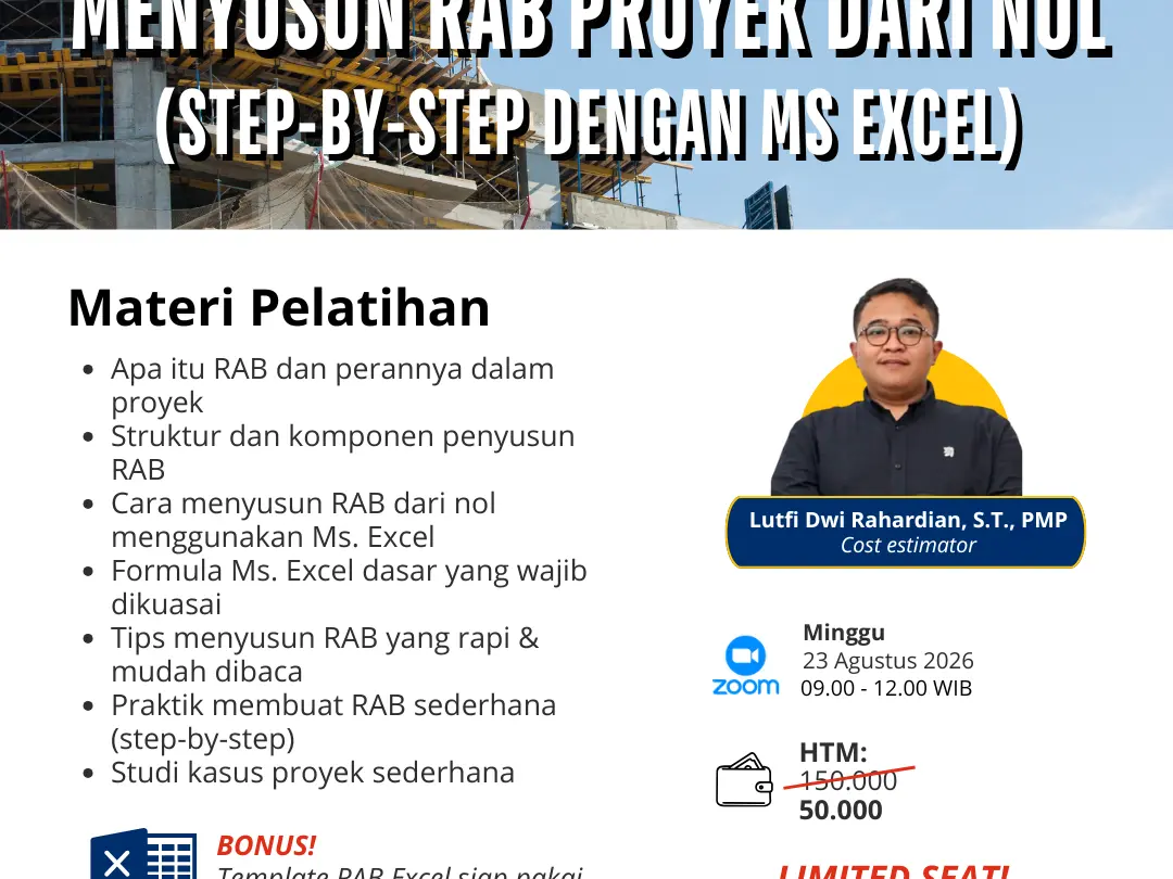 Menyusun RAB Proyek Dari Nol: Step-by-step dengan Ms. Excel