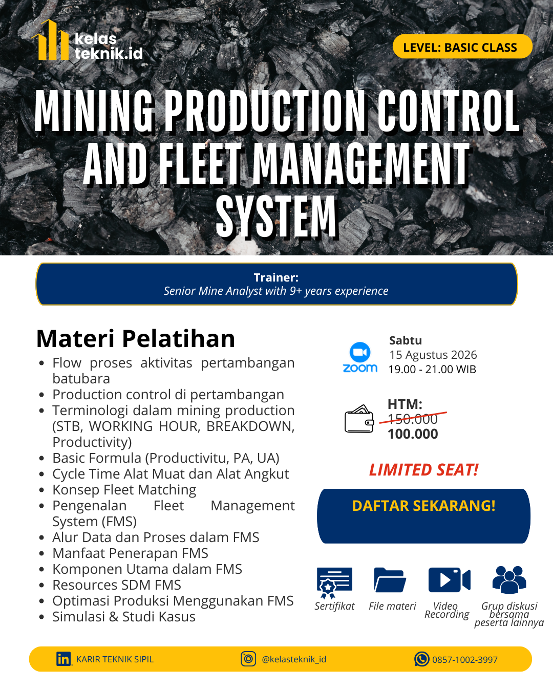 Brosur: Mining Production Control and Fleet Management System