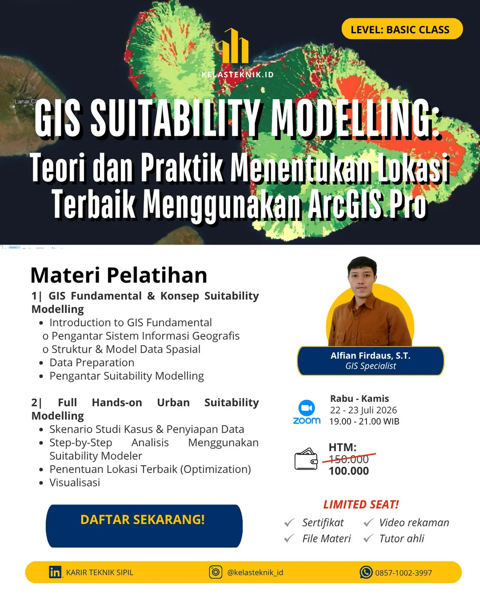 GIS Suitability Modelling — Analisis Kesesuaian Lahan