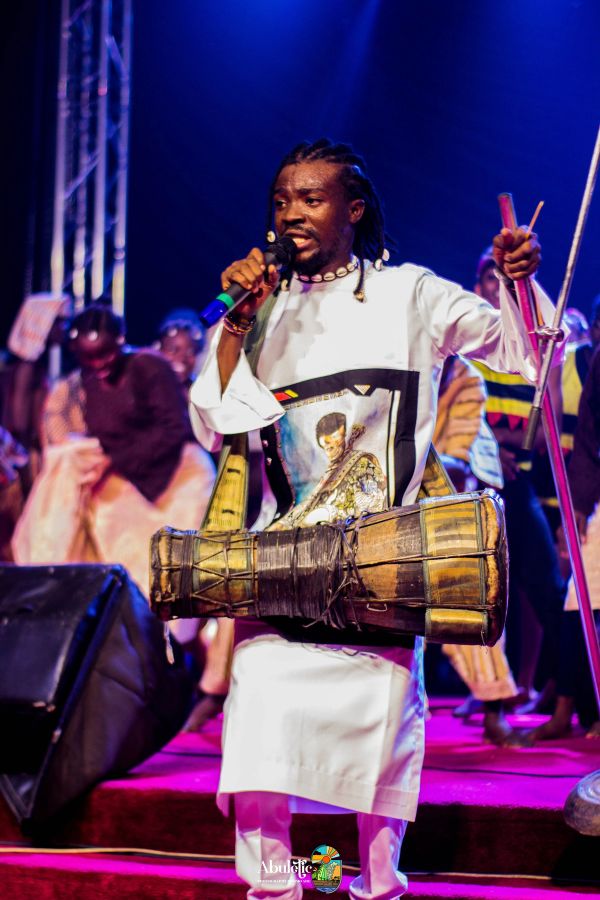 The talking drum, centre stage