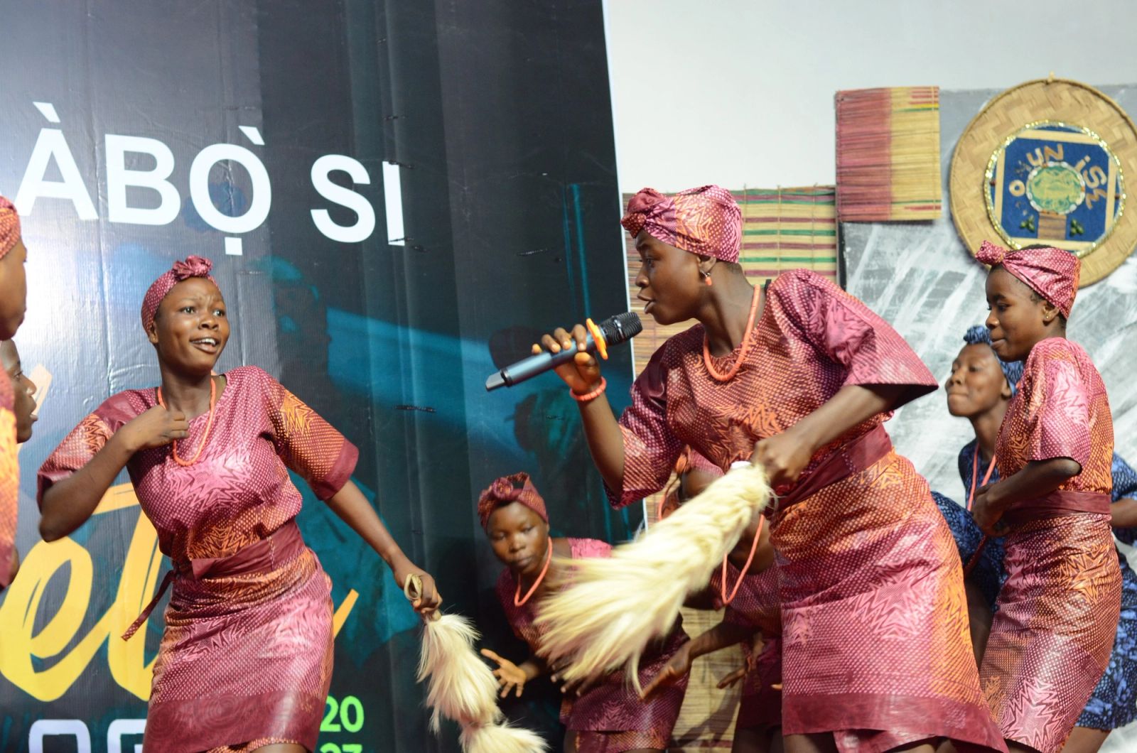 Dancers from the school performance