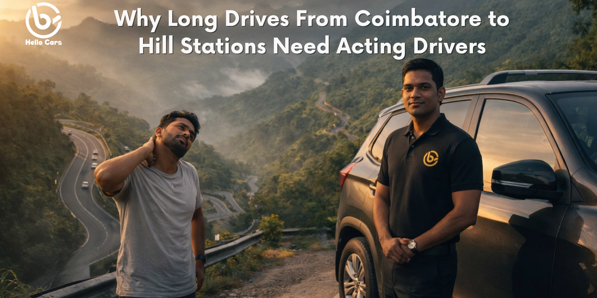 Long drives form Coimbatore to hill stations 