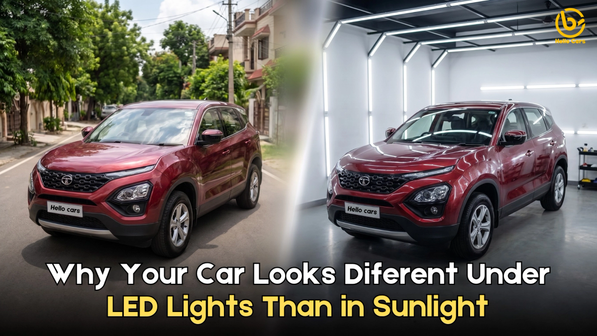 Why car looks different under led lights