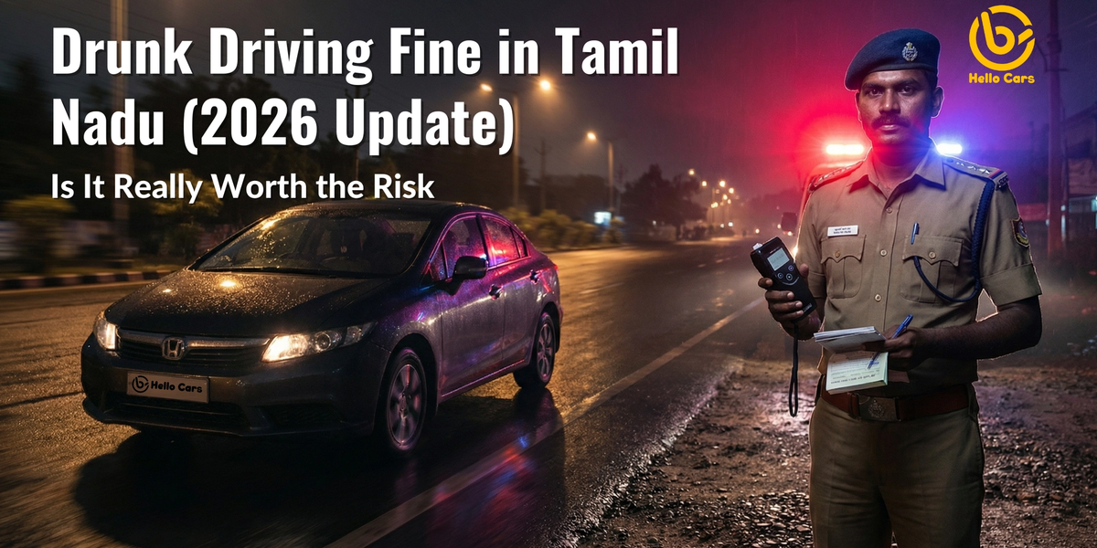 Drunk driving fine in Tamil Nadu