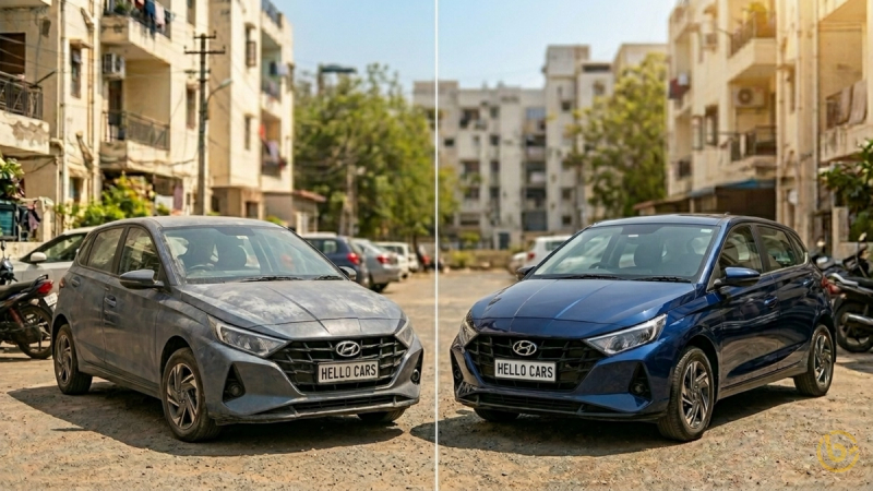 Before vs After Paint Comparison