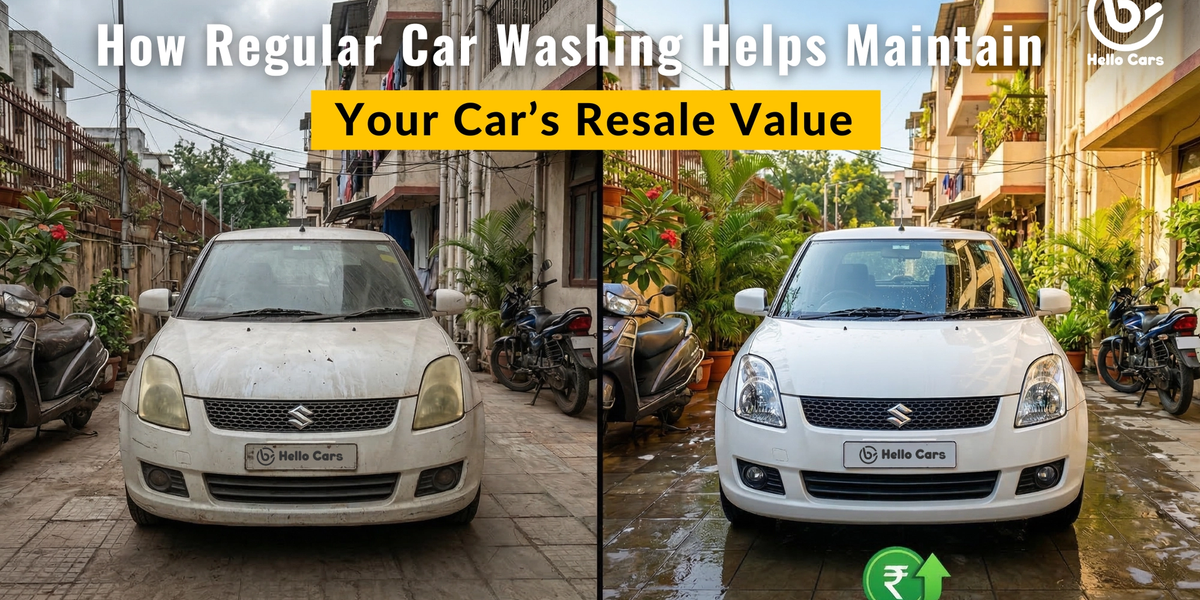 Regular car wash can help increase the resale value