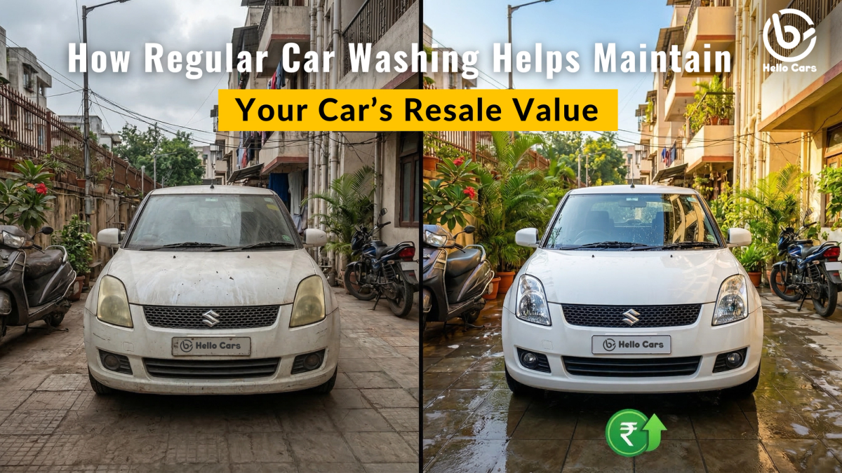 Regular car wash can help increase the resale value