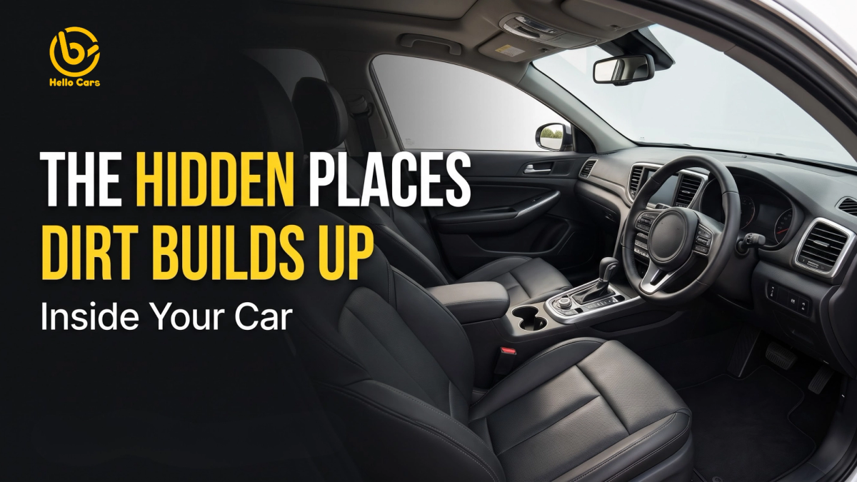 Hidden places dirt builds up inside your car