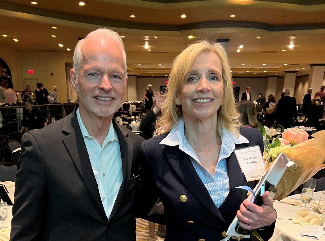 Michele Young receiving the Unsung Hero Award at the Joslin Haggart Yeiser ceremony