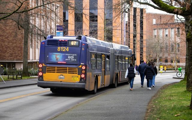 City bus on a public transit route