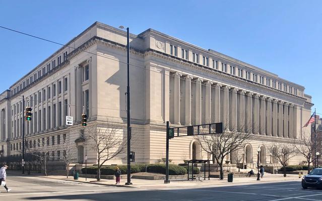 Hamilton County Courthouse in downtown Cincinnati, Ohio, where personal injury lawsuits are filed