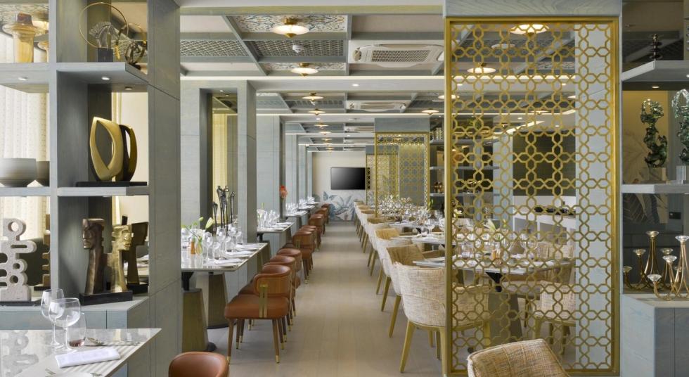 Luxury Hotel Dining area at Gateway Diu