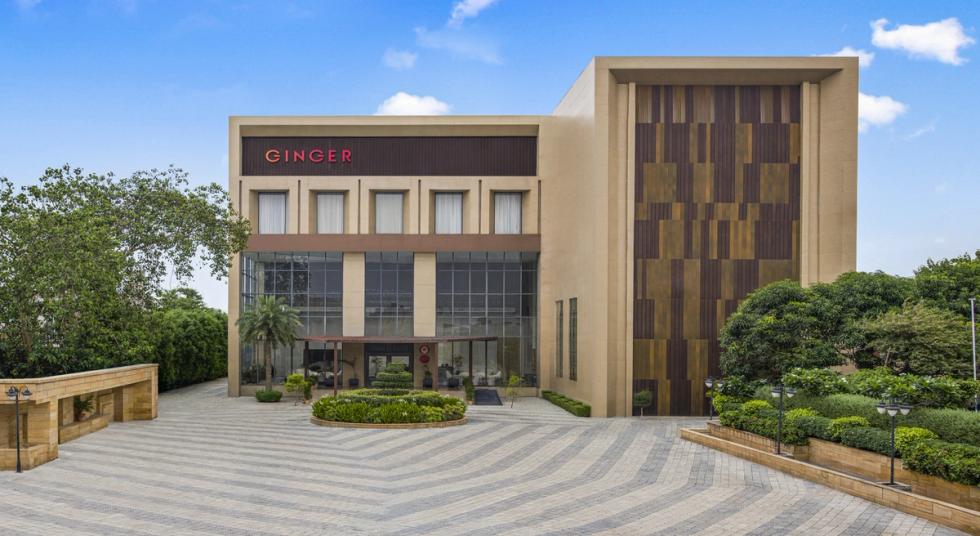 Front view of Ginger Etawah, Gwalior Bypass Road