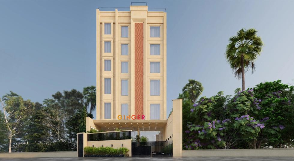Ginger Siwan, Chapra Road hotel exterior in Siwan, Bihar featuring modern accommodation and convenient city access.