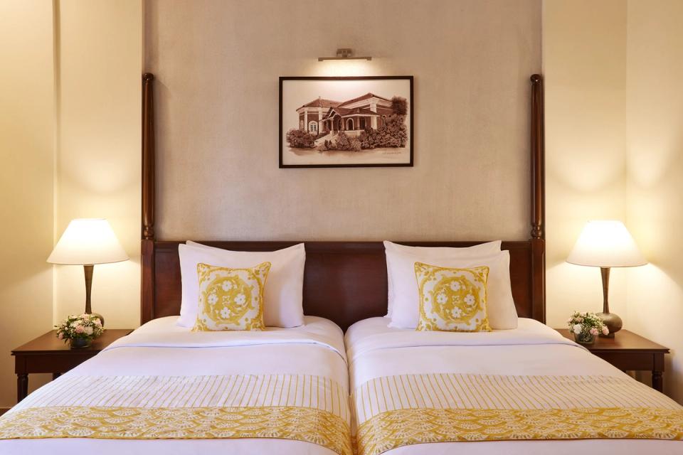 Deluxe Room Twin Bed Garden View with Balcony - Rooms & Suites at La Estoria, Goa