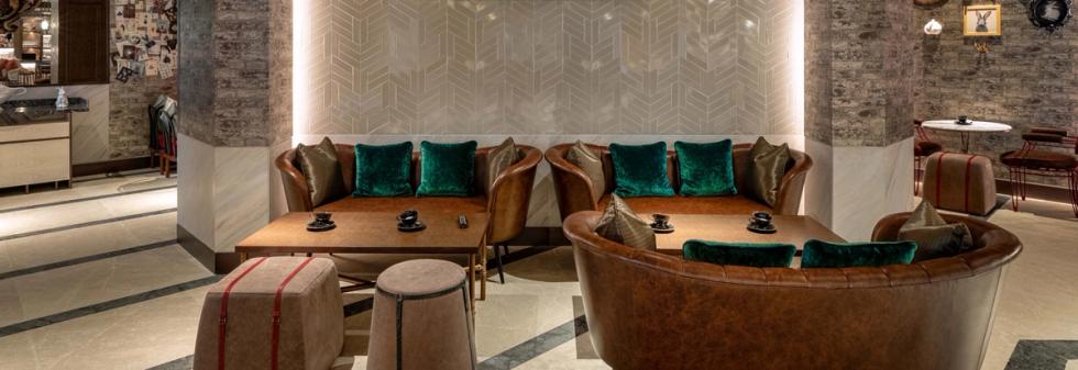 Luxury Interior View of Roaring Rabbit Gastropub at Taj Exotica, Dubai