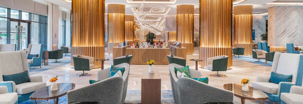 Luxury Interior View of Emperor Lounge - Taj Exotica, Dubai