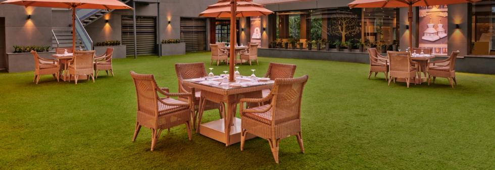 Open Restaurant Setting Area at Vivanta Vadodara
