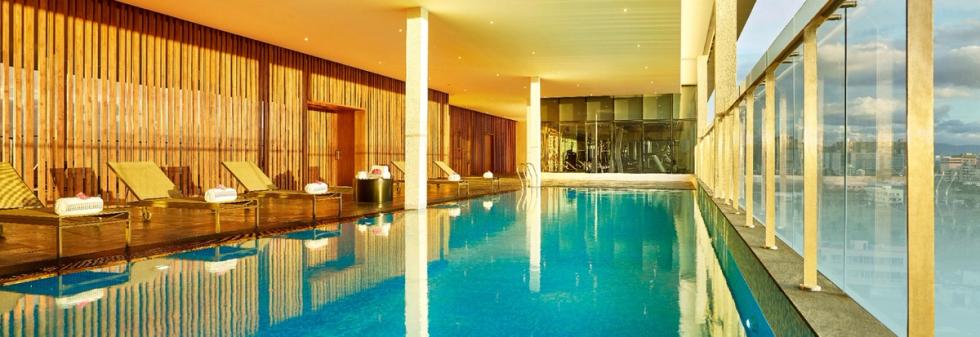 Indoor Hotel Pool Area at Vivanta Pune Hinjawadi