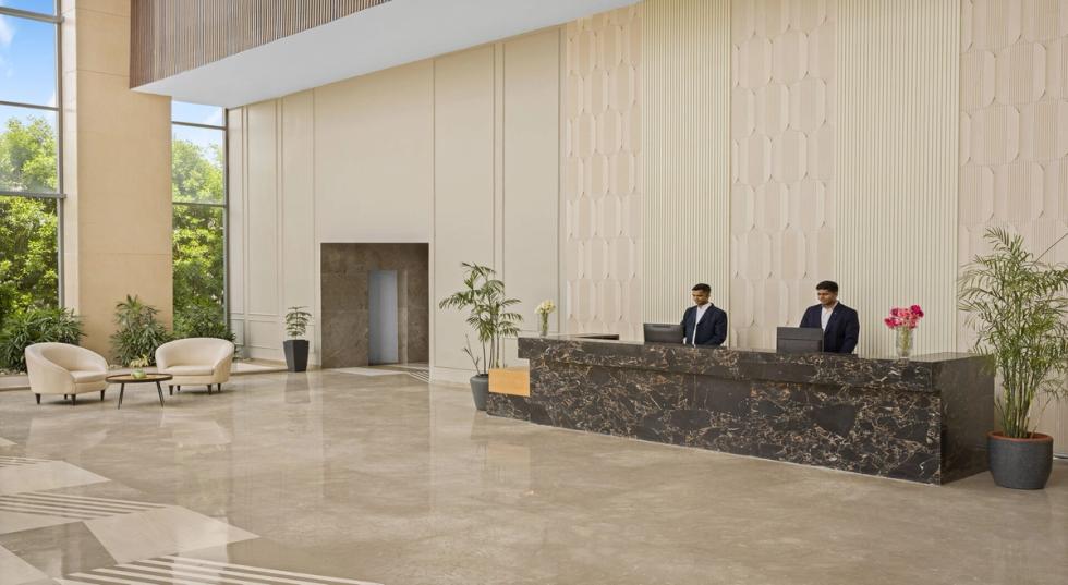 Reception area at Ginger Etawah, Gwalior Bypass Road