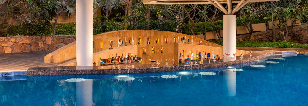 Pool Bar - Luxury Restaurant at Taj Aravali Resort & Spa