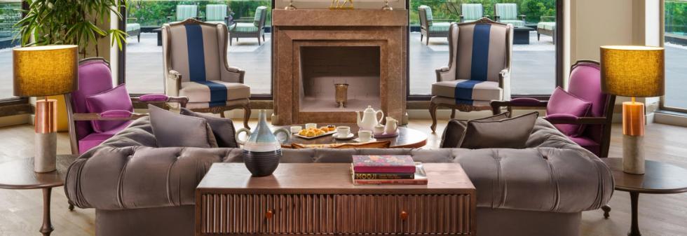 Luxurious Hotel Lobby at Vivanta Katra
