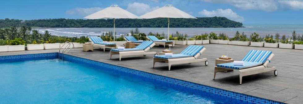 Luxury Hotel Pool at Vivanta Goa, Miramar