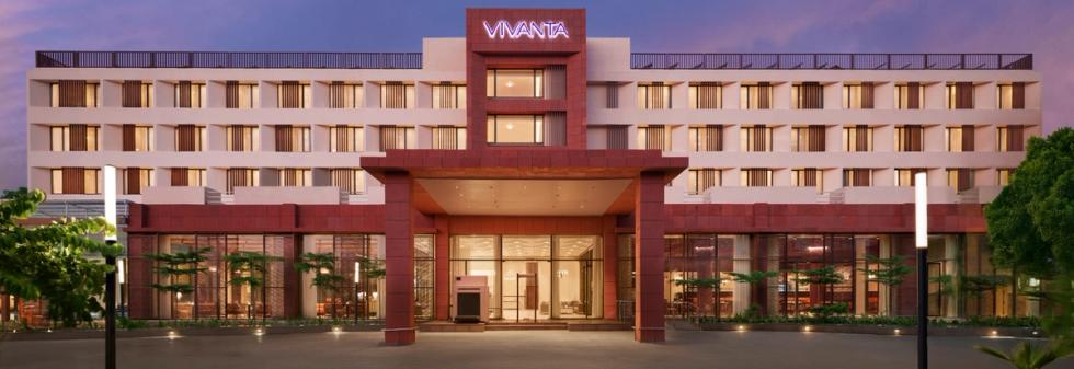 Luxury Hotel Lobby at Vivanta Ekta Nagar