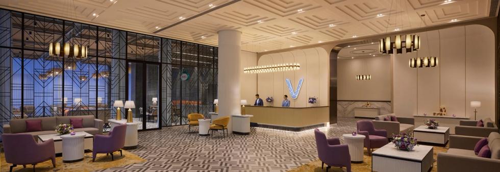 Luxury Hotel Lobby at Vivanta Ekta Nagar