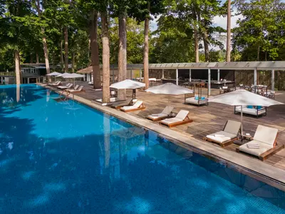  Aerial Perspective of the Beautiful Pool Area - Taj Exotica Resort & Spa, Andamans